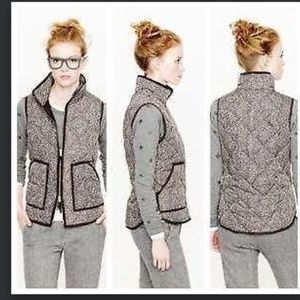 J.Crew Excursion herringbone pattern quilted vest